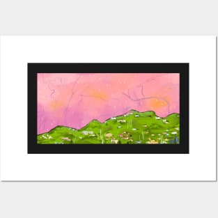 St. Croix Dreaming Abstract Landscape Posters and Art